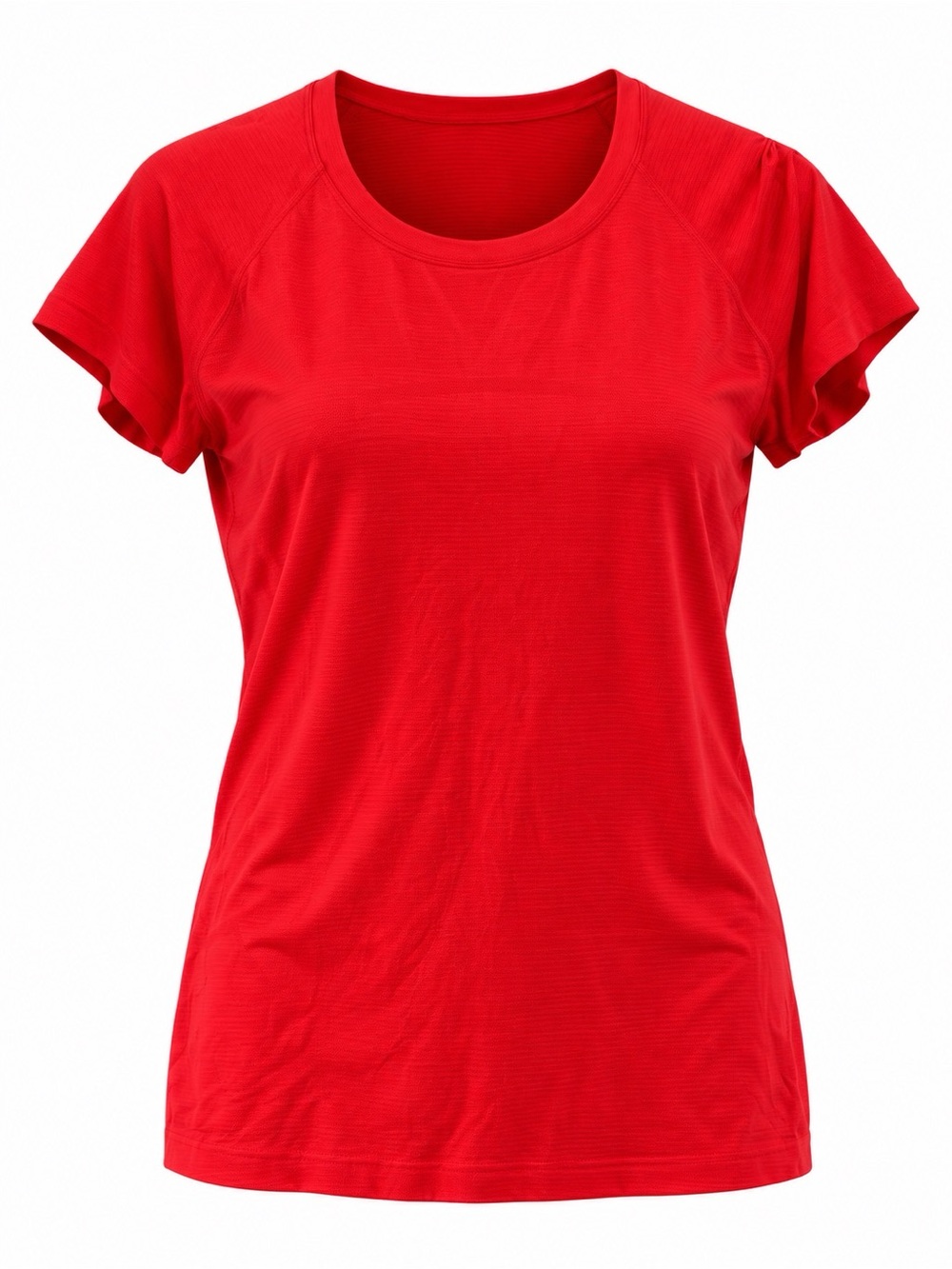 lululemon athletica Bright Red Short Sleeve Crew Tee